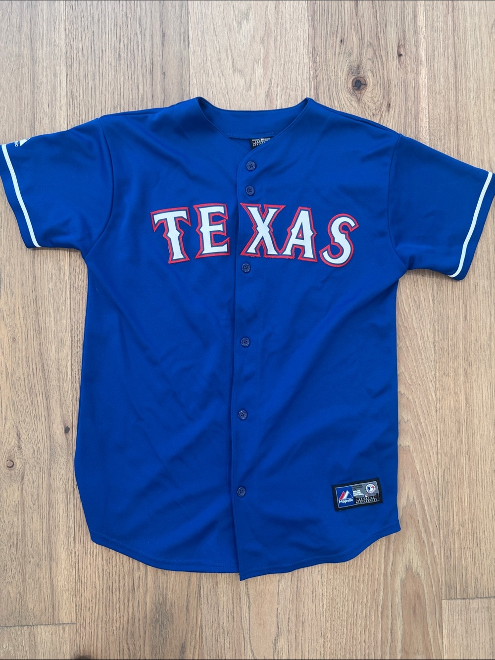 Texas Rangers Baseball Royal Blue Jersey Unisex XL Sportswear Game Day Majestic